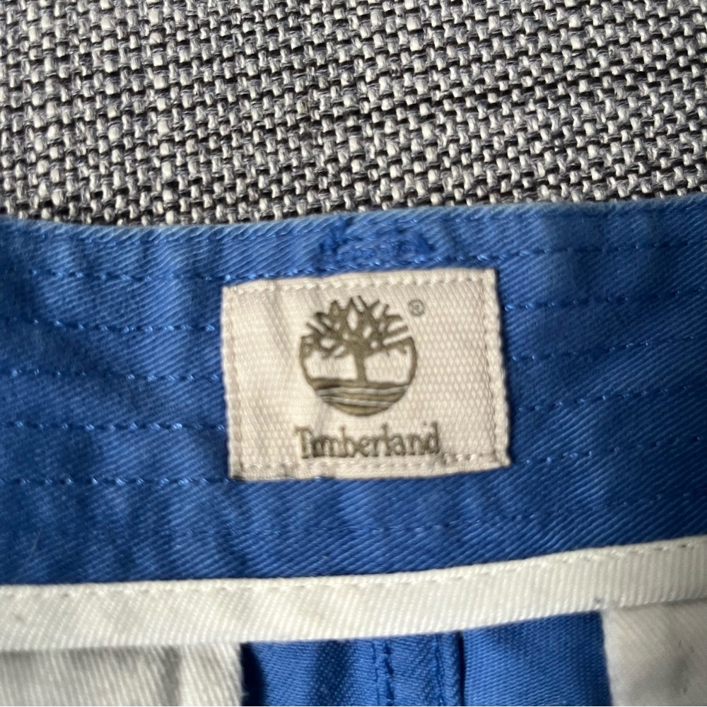 Men's Blue Timberland Cargo Shorts Sz 34 - Picture 2 of 7
